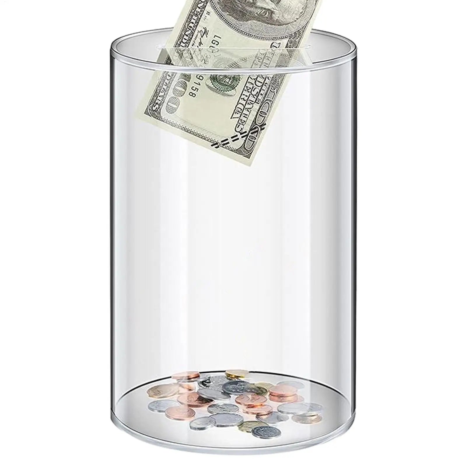 Transparente Acryl Spardose – Große Geld Sparbox für Erwachsene und Kinder Kaufschwan®