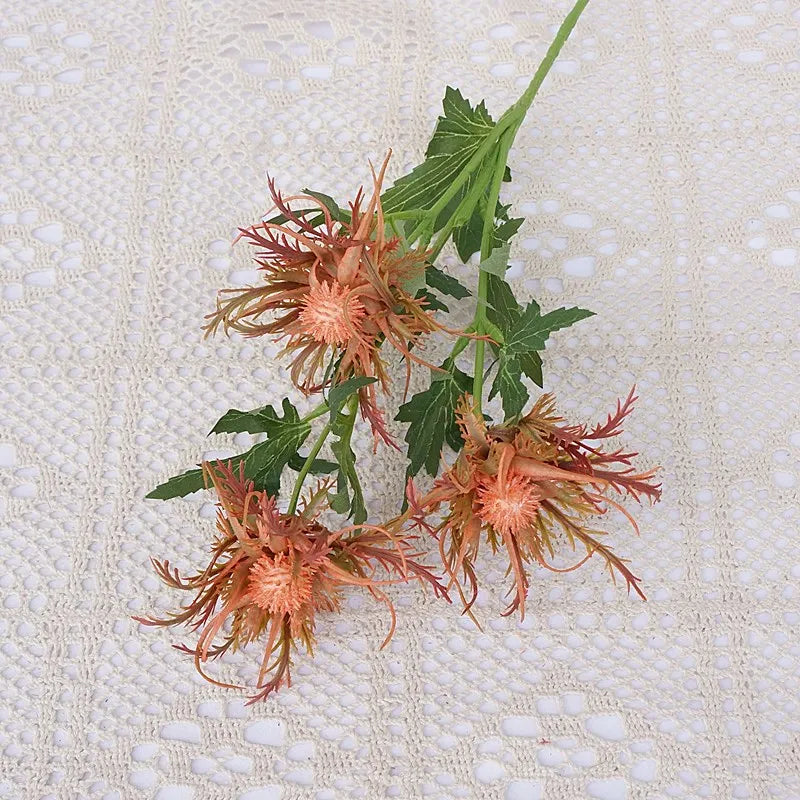 Realistisch aussehender Beerenzweig – Künstliche Blumen für Hochzeit, Weihnachten & Herbstdekoration | Kunstzweige für Wohn- & Eventdeko Kaufschwan® Orange