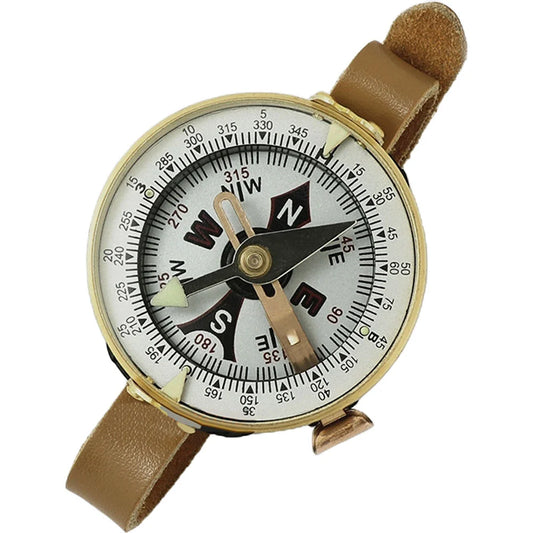 Leuchtender Kompass – Tragbares Vintage Metall Survival Tool für Camping, Wandern & Outdoor Navigation | Russisches Luopan Design Kaufschwan®