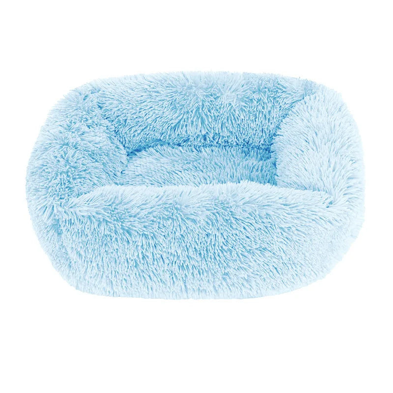 Plüsch Haustierbett Sofa – Flauschiges Kissenkorb Bett für Hunde & Katzen