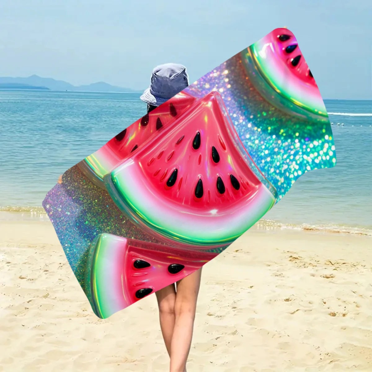 Großes Strandtuch mit Früchte-Print – Ultrafeines Mikrofaser Handtuch | Schnell Trocknend & Saugfähig für Strand, Urlaub & Camping Kaufschwan®