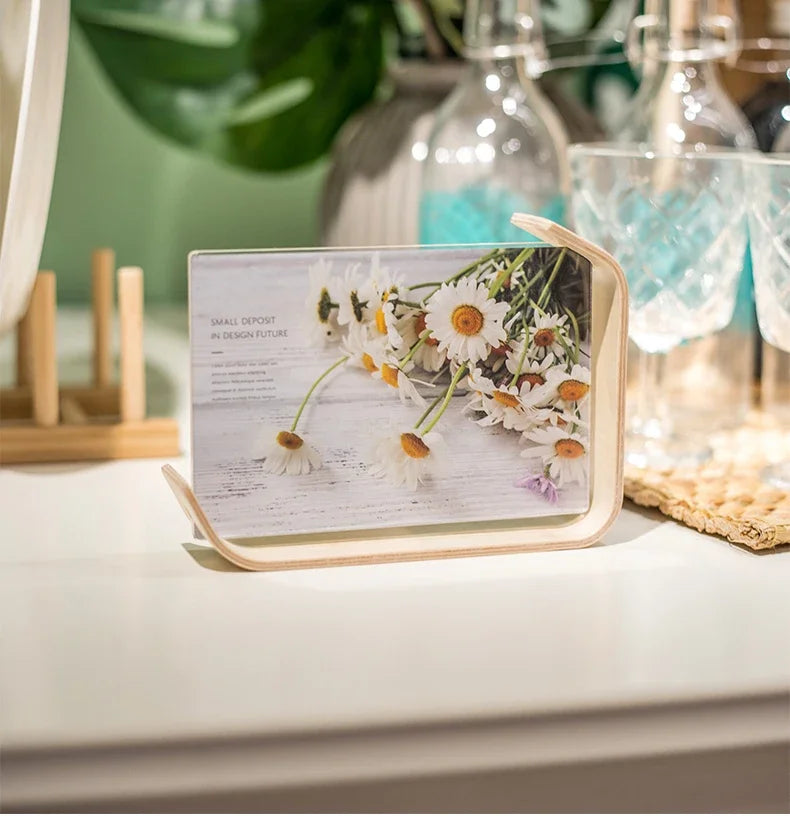 Acryl Holz Doppelseitiger Bilderrahmen – Desktop Dekoration für Hochzeit und Feier Kaufschwan®