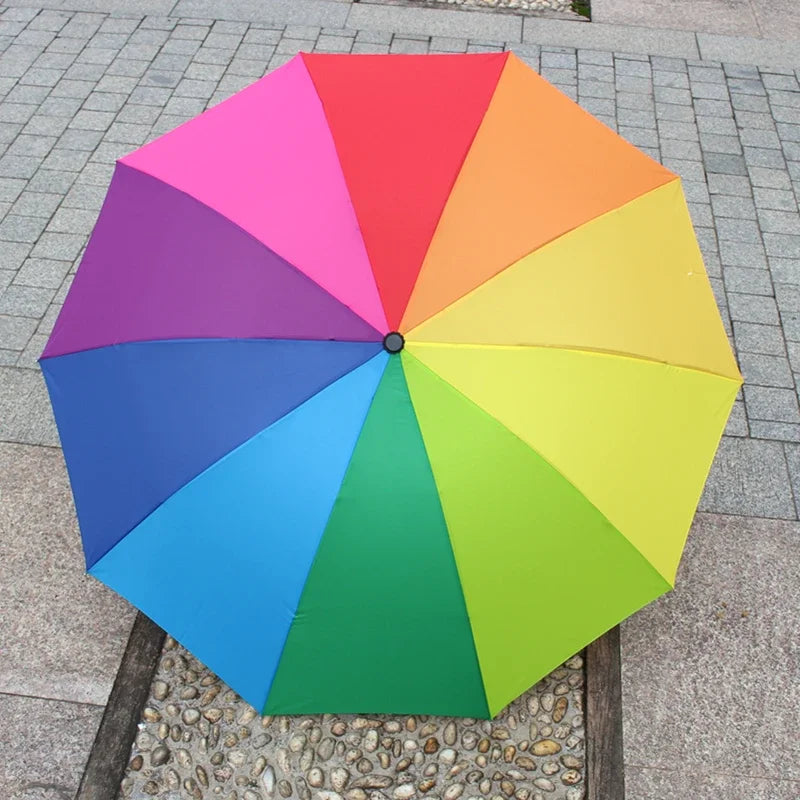 Modischer Regenbogen-Großschirm – Winddichter-Langschirm für Damen & Herren Kaufschwan®