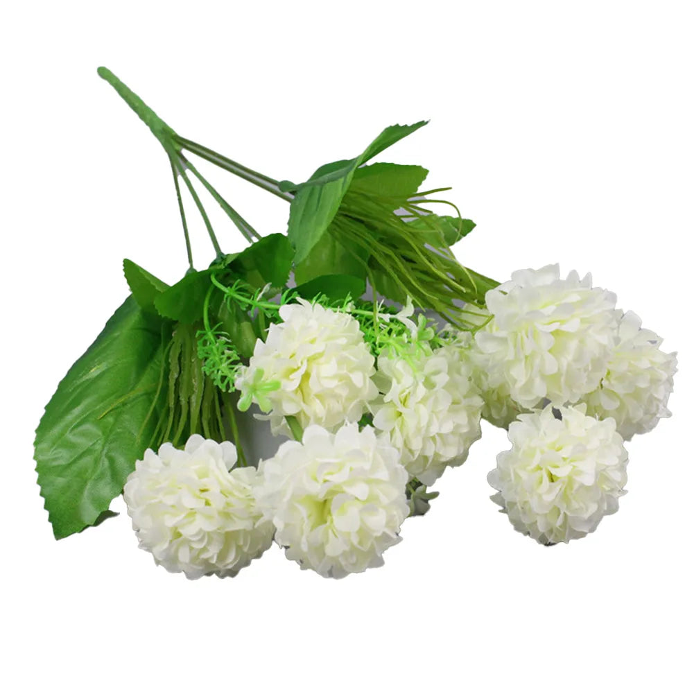 Mehrfarbige Künstliche Seidenhortensien – Kleiner Blumenstrauß für Hochzeit, Weihnachten, Party & DIY Wohnungsdekoration Kaufschwan®