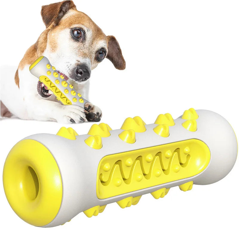 Hunde Kau Stick – TPR Zahnreinigungs Spielzeug für Welpen und Hunde Kaufschwan® Gelb