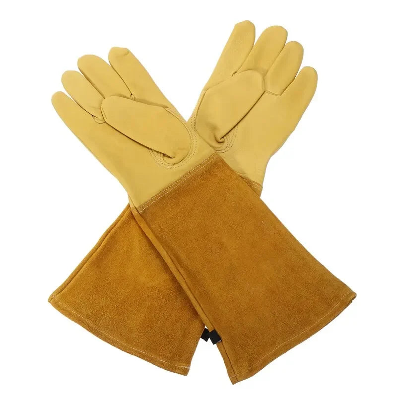 Robuste Dornenfeste Gartenhandschuhe mit Langem Schutz Ärmel für Rosenschnitt Arbeit Kaufschwan®