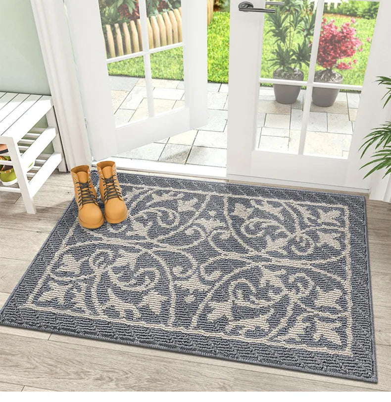 Retro Outdoor Fußmatte – Veranda- & Gartenmatte mit Staubfang-Design, Rutschfest & Langlebiges Polypropylen Kaufschwan®