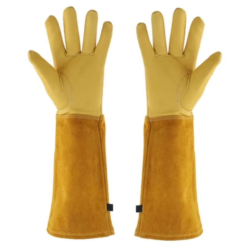 Robuste Dornenfeste Gartenhandschuhe mit Langem Schutz Ärmel für Rosenschnitt Arbeit Kaufschwan®