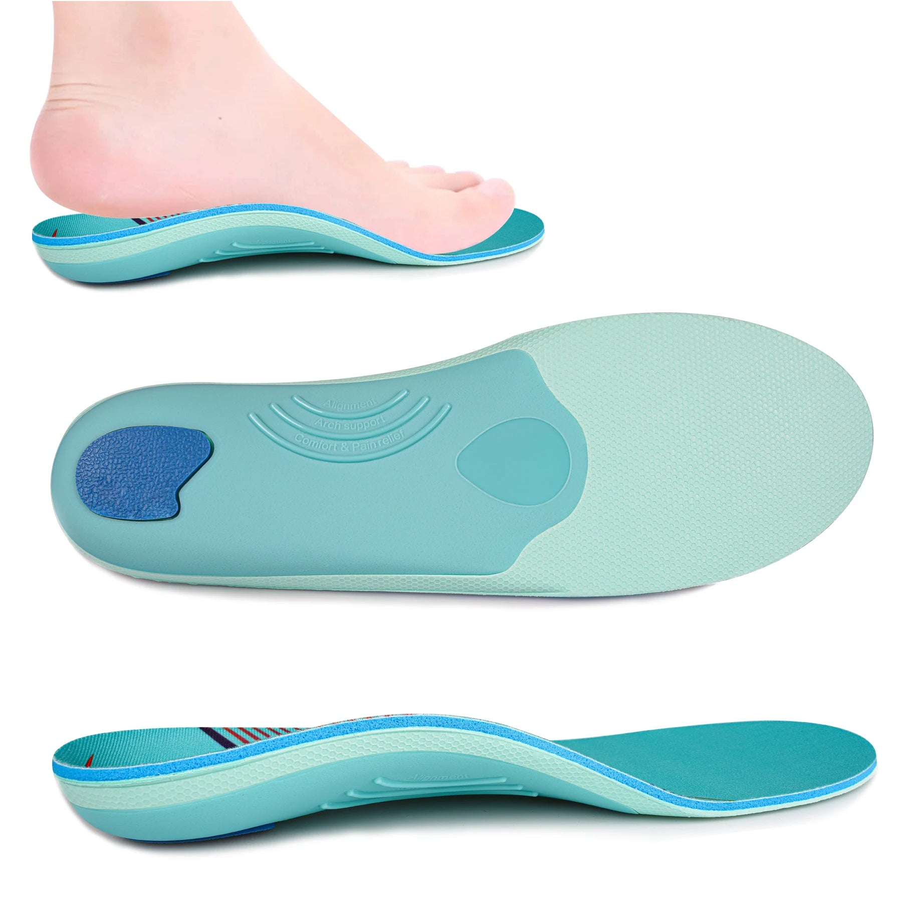 Orthopädische Sporteinlagen – Hohe Fußgewölbestütze für Damen & Herren | Plattfüße, Fersenschmerzen, Plantarfasziitis Kaufschwan®