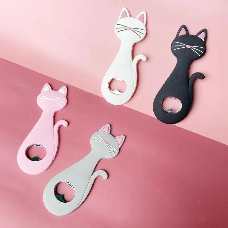 Süßer Katzen Flaschenöffner Magnet – Kühlschrank Dekoration Geschenk Kaufschwan®