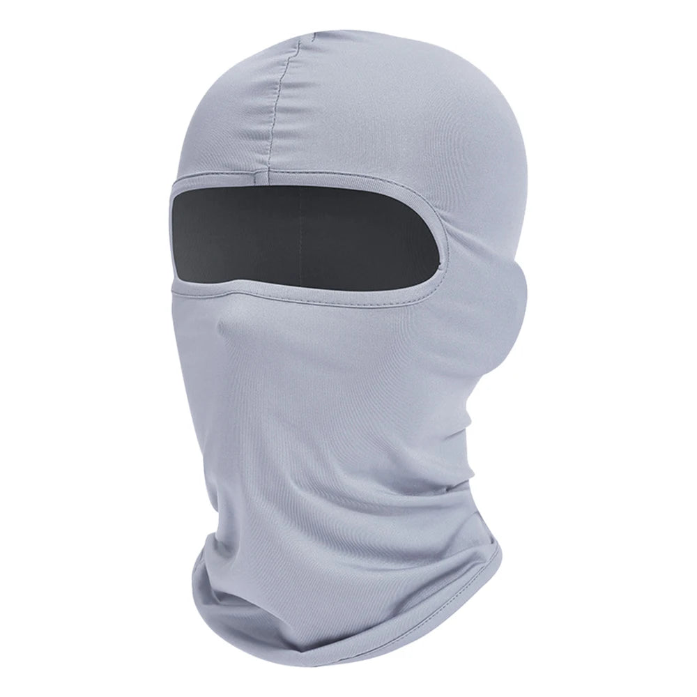 Motorrad Balaclava Vollgesichtsmaske – Winddicht & Atmungsaktiv | Helm-Unterzieher mit Anti-UV Schutz für Motorrad, Radfahren & Sport Kaufschwan® Hellgrau