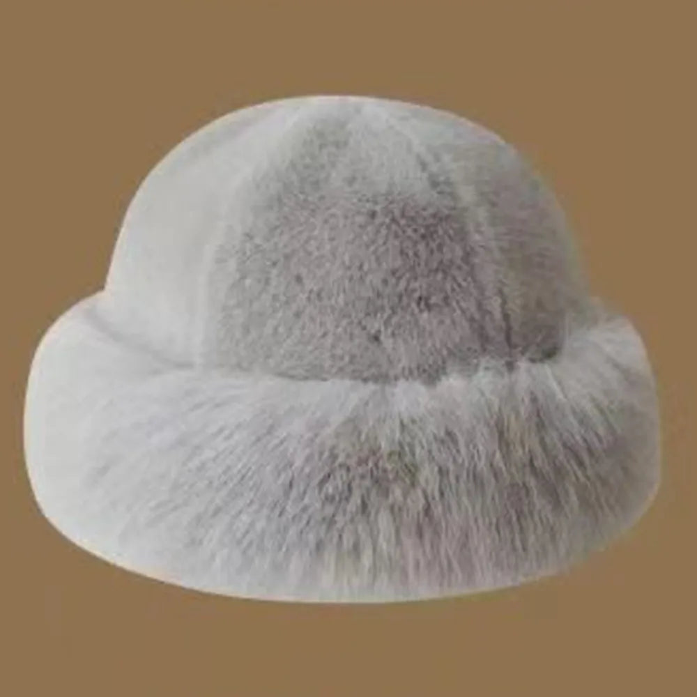 Damen Flauschige Mütze – Warme Wintermütze | Plüsch Mütze für Kalte Schneetage Kaufschwan®