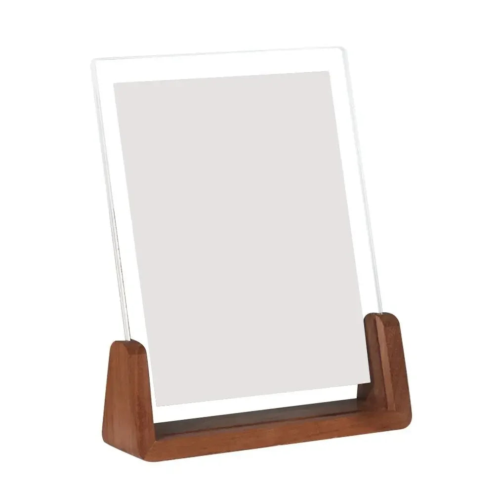 Walnuss / Buche Kreativer Acryl U Form Bilderrahmen – Transparenter Holz Desktop Fotorahmen Kaufschwan®