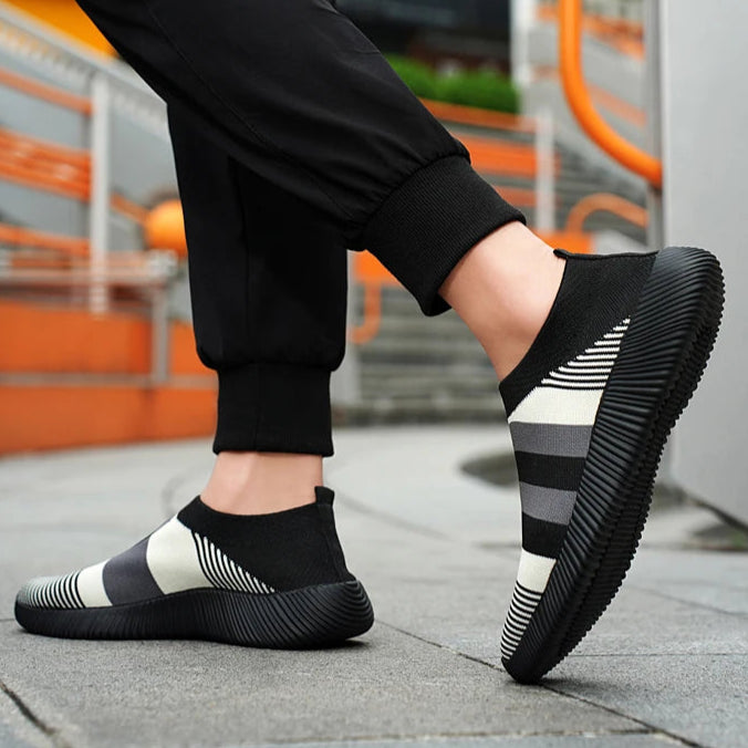 Damen Slip-On Sneaker – Hochwertige Freizeitschuhe | Bequeme Loafer für Spaziergänge | Übergrößen bis 44 Kaufschwan®