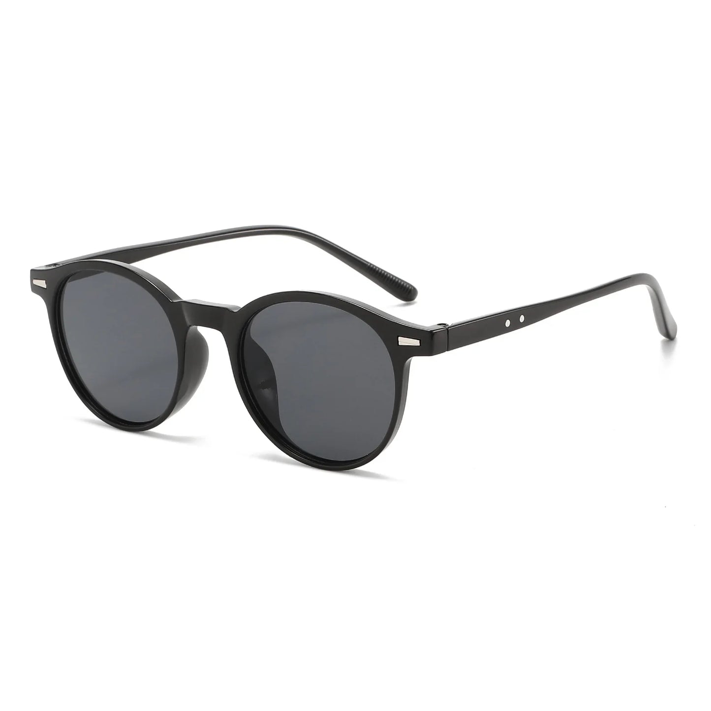 Klassische Runde Sonnenbrille – Sonnenbrille mit PC-Rahmen und Rundlich-Ovaler Form für Damen und Herren, ideal für Alltag und Sommer Kaufschwan®