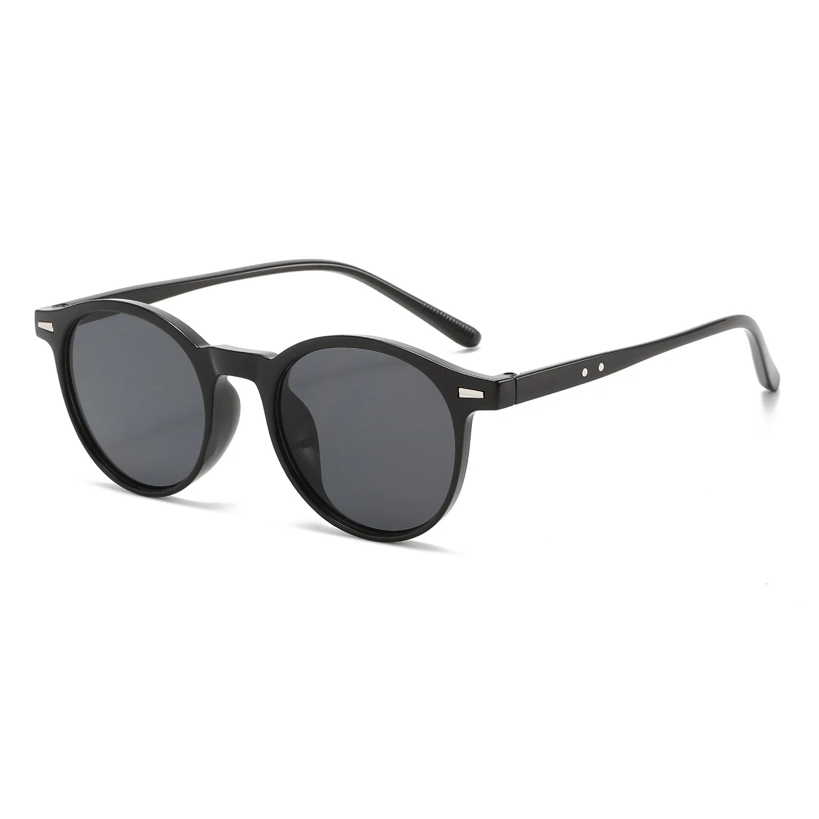 Klassische Runde Sonnenbrille – Sonnenbrille mit PC-Rahmen und Rundlich-Ovaler Form für Damen und Herren, ideal für Alltag und Sommer Kaufschwan®