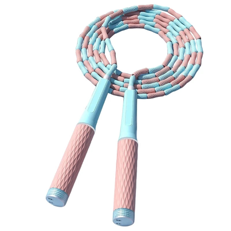 Springseil mit Perlen – Verstellbares Segmentiertes Fitness Springseil | Trainings- & Abnehmseil für Frauen, Männer & Kinder Kaufschwan®
