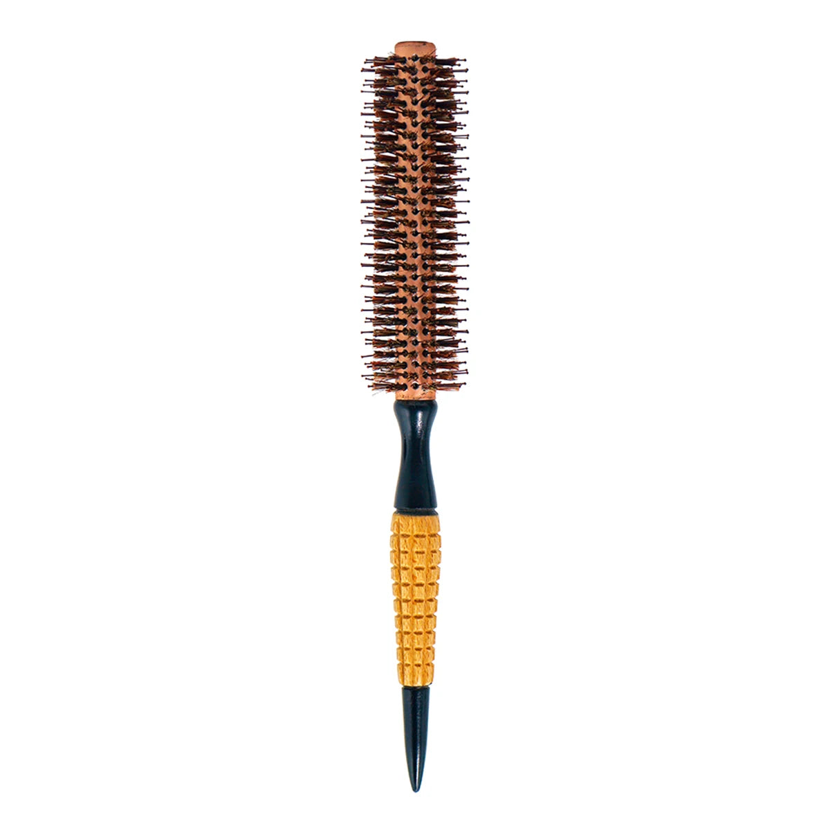 Rundbürste mit Holzgriff – Professionelle Antistatische Haarbürste | Locken- & Toupierbürste für Friseure Kaufschwan®