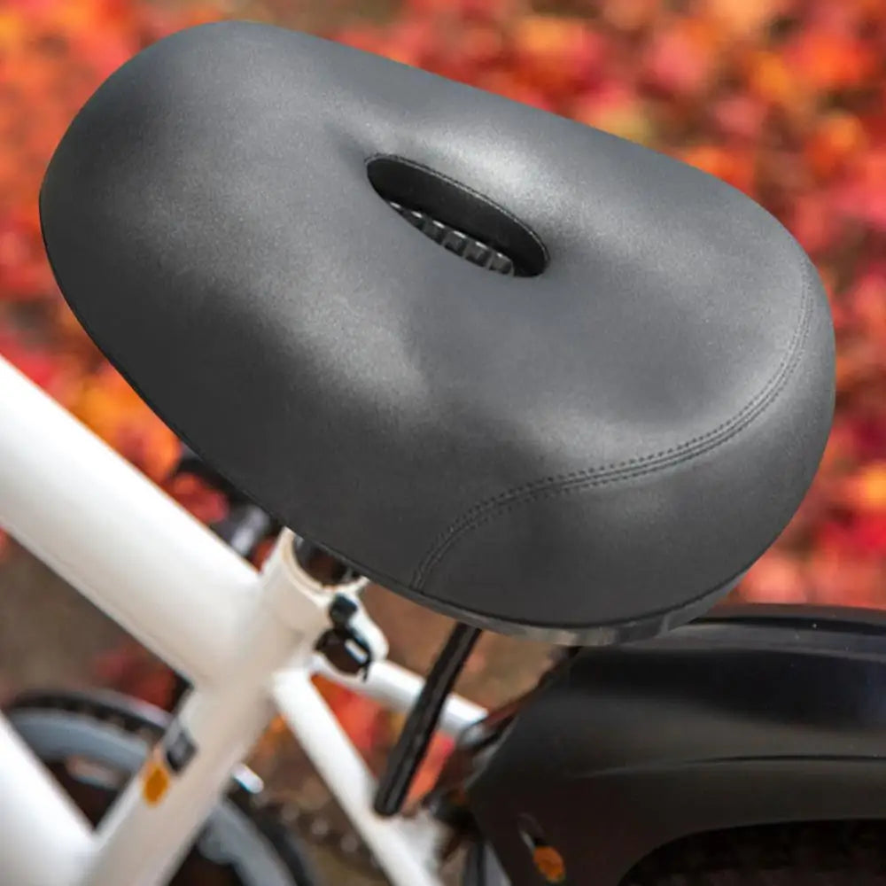 Weicher Breiter Fahrradsitz – Universeller Atmungsaktiver MTB Sattel mit Vier-Ecken Federdämpfung | Outdoor Fahrrad Zubehör Kaufschwan®