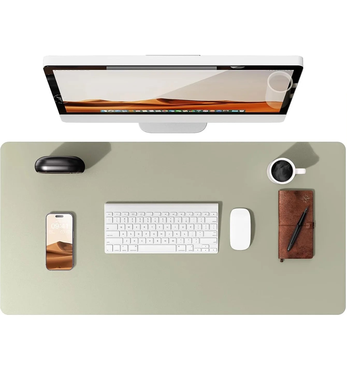 Große PU Leder Schreibtischunterlage – Rutschfeste Office Tischmatte und Laptop Schutzauflage Kaufschwan®