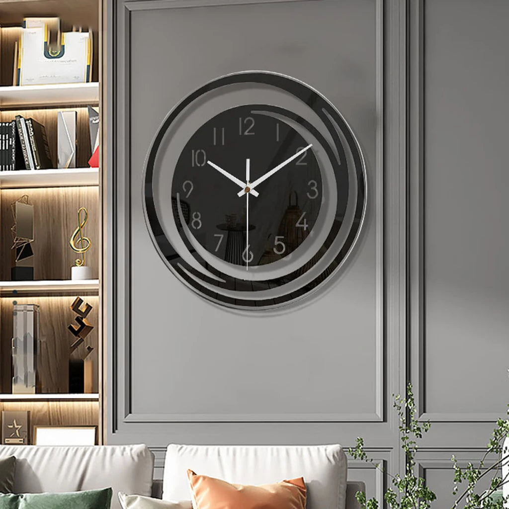 Moderne Acryl Wanduhr mit Pendel – Leise Deko Uhr Kaufschwan®