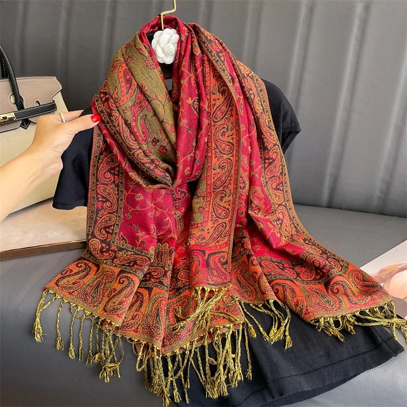 Pashmina Hijab Schal – Damen Langer Kaschmir Schal | Luxus Weicher Foulard, Turban & Muslimisches Kopftuch Kaufschwan®