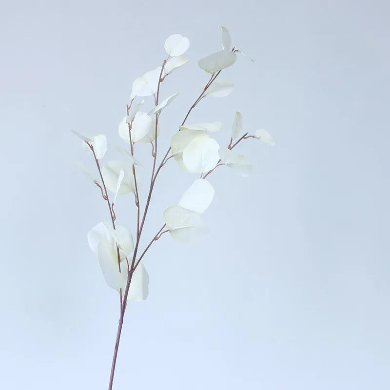 Rosa Eukalyptusblätter Künstliche Pflanzen – Dekorative Kunstblätter für Blumenwand, Hochzeit & Weihnachtsdekoration | Wohnaccessoires & Blumengestecke Kaufschwan® Weiß 1 Stück