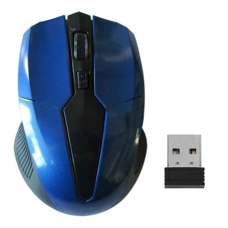 2.4GHz 1200DPI Kabellose Maus – Einstellbare Optische Gaming Maus für PC, Laptop & Büro Kaufschwan® Blau