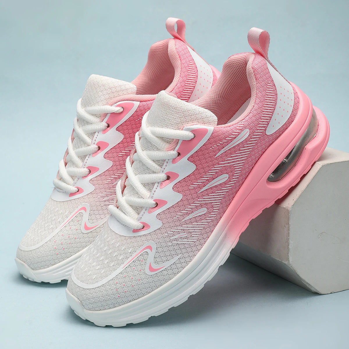 Damen Cushion Sneaker – Modische Walkingschuhe | Atmungsaktive Mesh Tennisschuhe & Sportschuhe Kaufschwan®