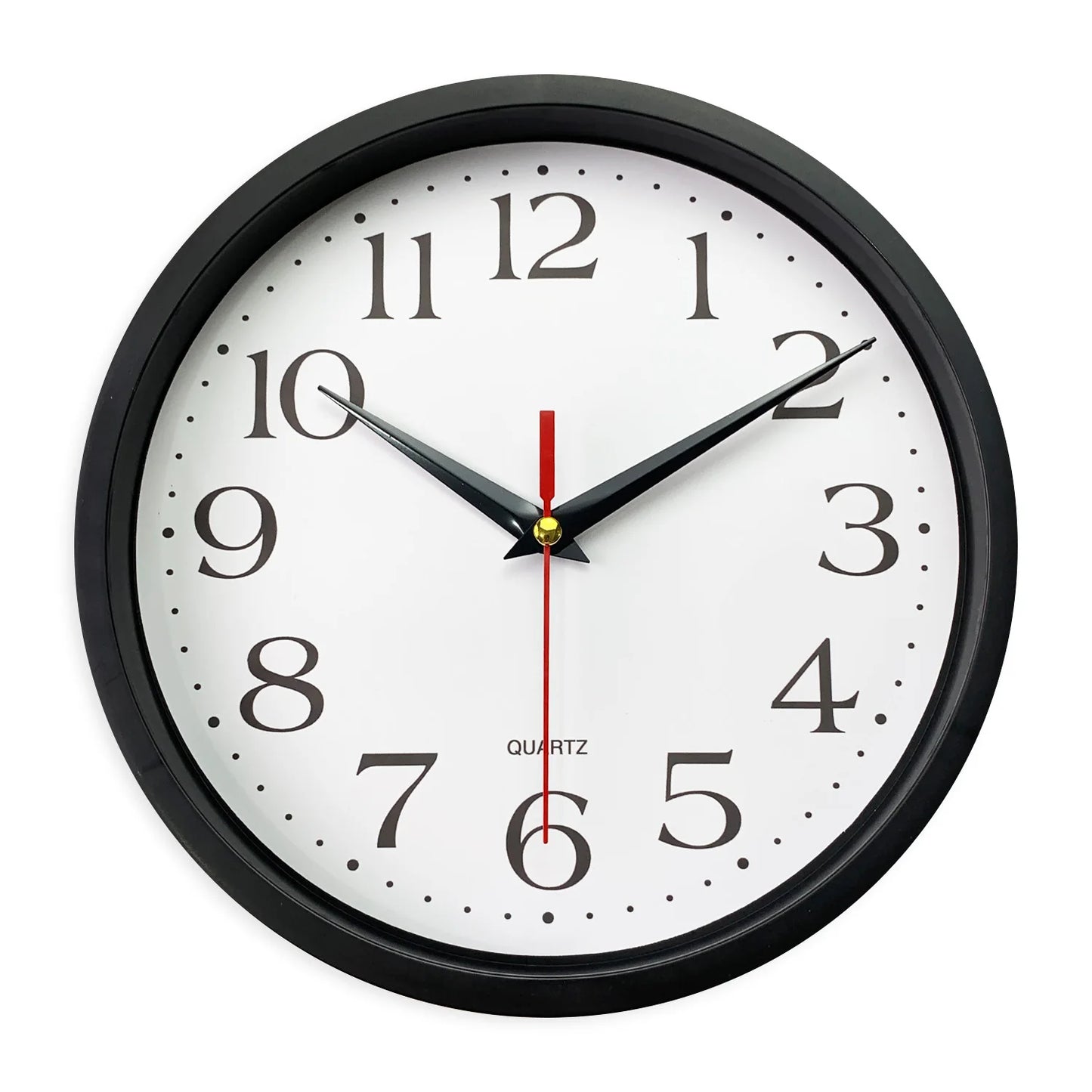 8 Zoll Schwarzer Rahmen Wanduhr – Leise Moderne Deko Uhr Kaufschwan® 8 Zoll