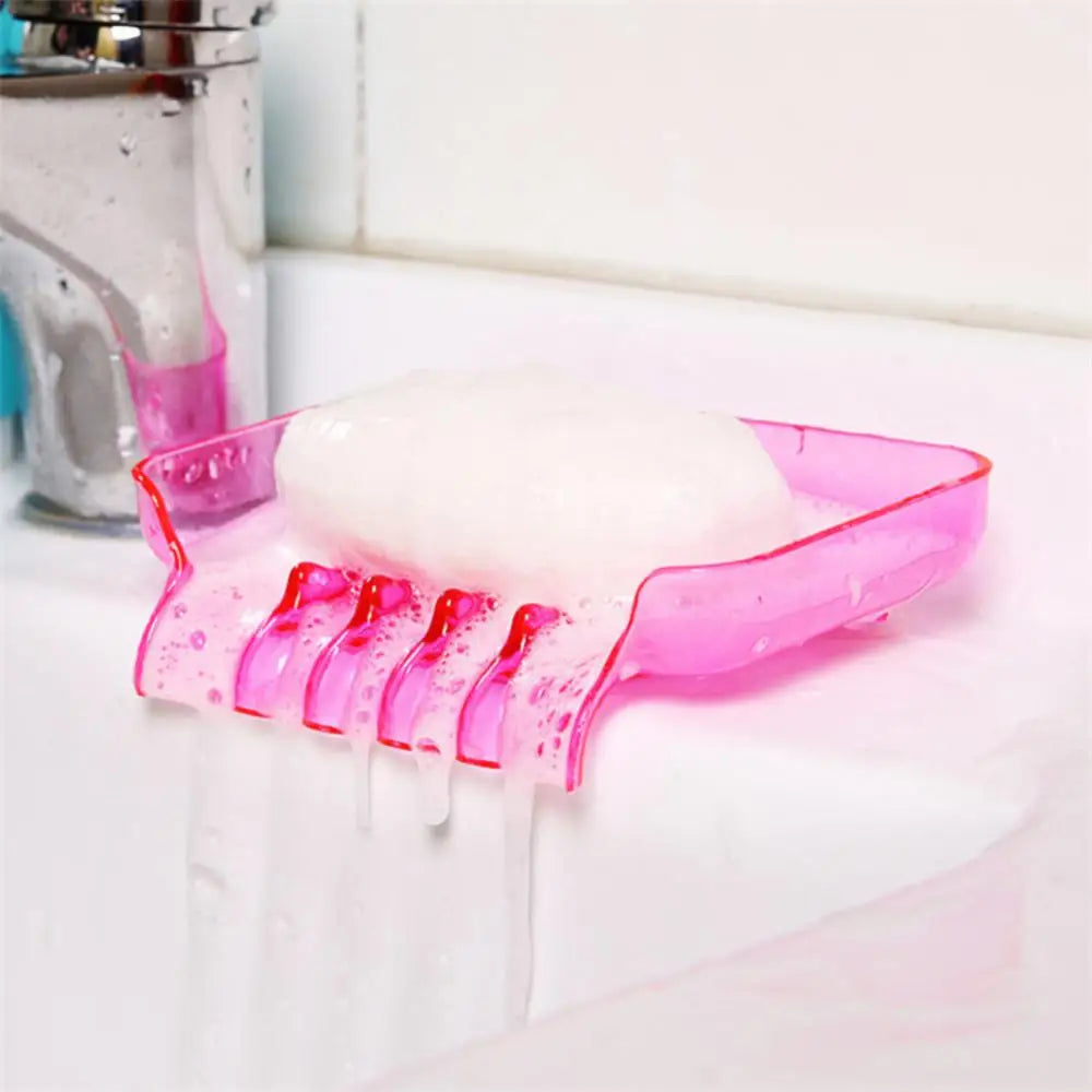Bunte Wasserfall-Seifenschale – Kunststoff-Seifenhalter mit Saugnapf für Bad & Küche Kaufschwan®