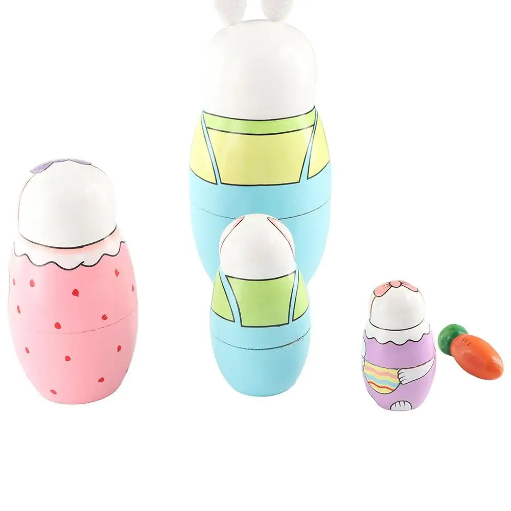 Holz-Matrjoschka – Russische Nestpuppen Set | Dekoration & Spielzeug Geschenk für Kinder Kaufschwan®
