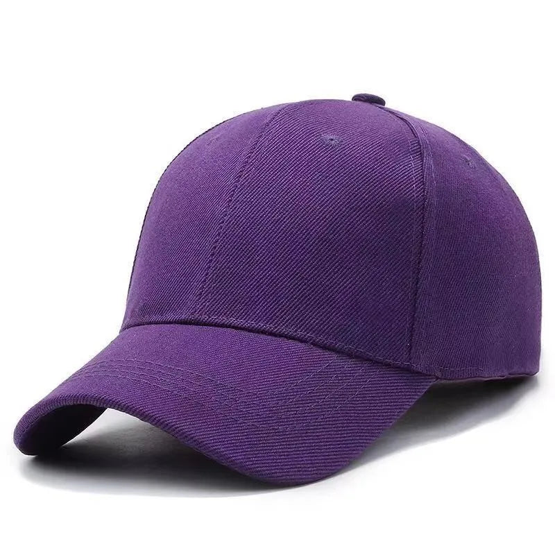 Unisex Verstellbare Cap | Einfarbige Twill Baseballkappe | Baseball Cap für Herren & Damen | Sommer, Herbst, Frühling Kaufschwan® Lila Einheitsgröße (56-58cm)