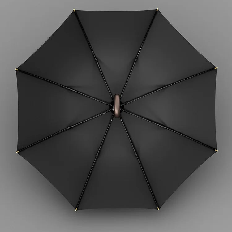 Winddichter Langgriff-Golfschirm – Luxus Business-Regenschirm für Herren & Damen, 8 Streben, 120cm Großschirm von Kaufschwan®
