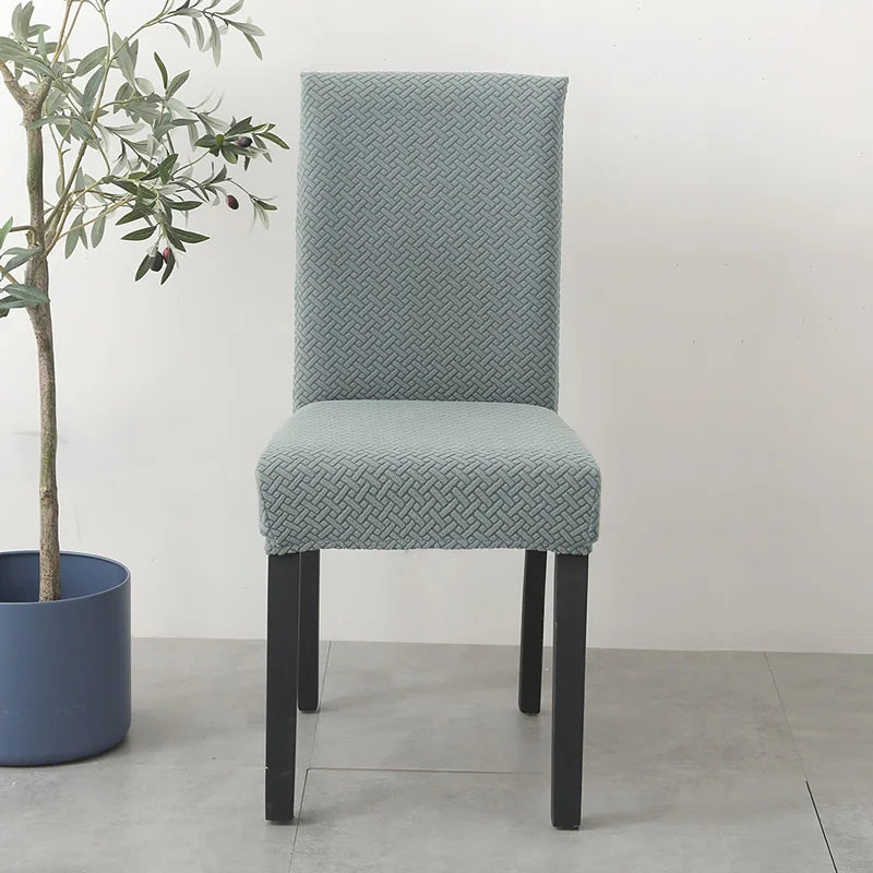 Elastischer Esszimmer Stuhlbezug – Dehnbarer Dicker Jacquard Küchenstuhl Überzug für Esszimmer, Hotel, Hochzeit & Bankett