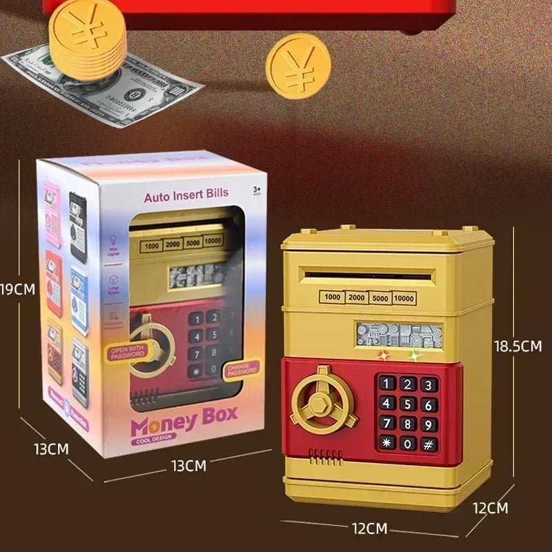 Elektronische Spardose Mini Safe – Sparbox mit Passwort und Münzfunktion Kaufschwan®