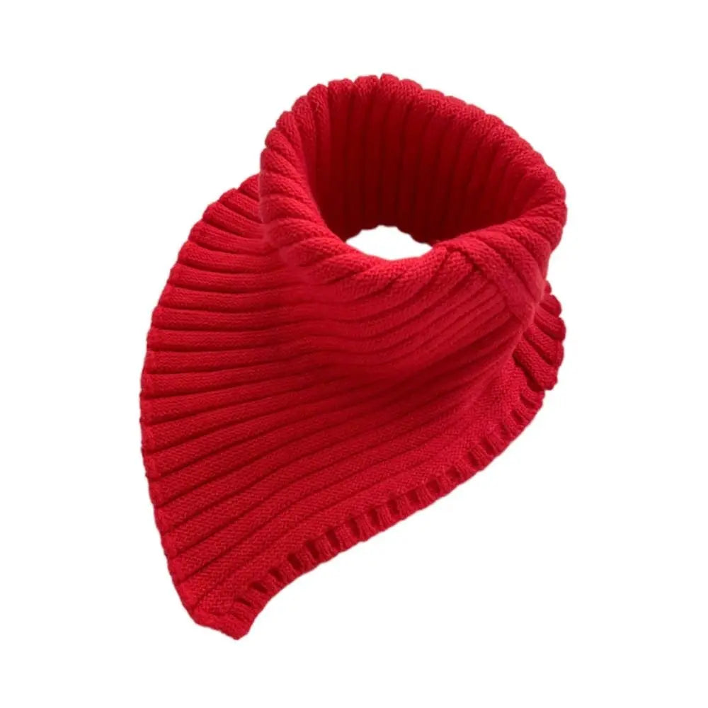 Abnehmbarer Winter Schal – Winddichter Gestrickter Fake Rollkragen für Damen | Warmer Halswärmer für Kaltes Wetter Kaufschwan® Rot