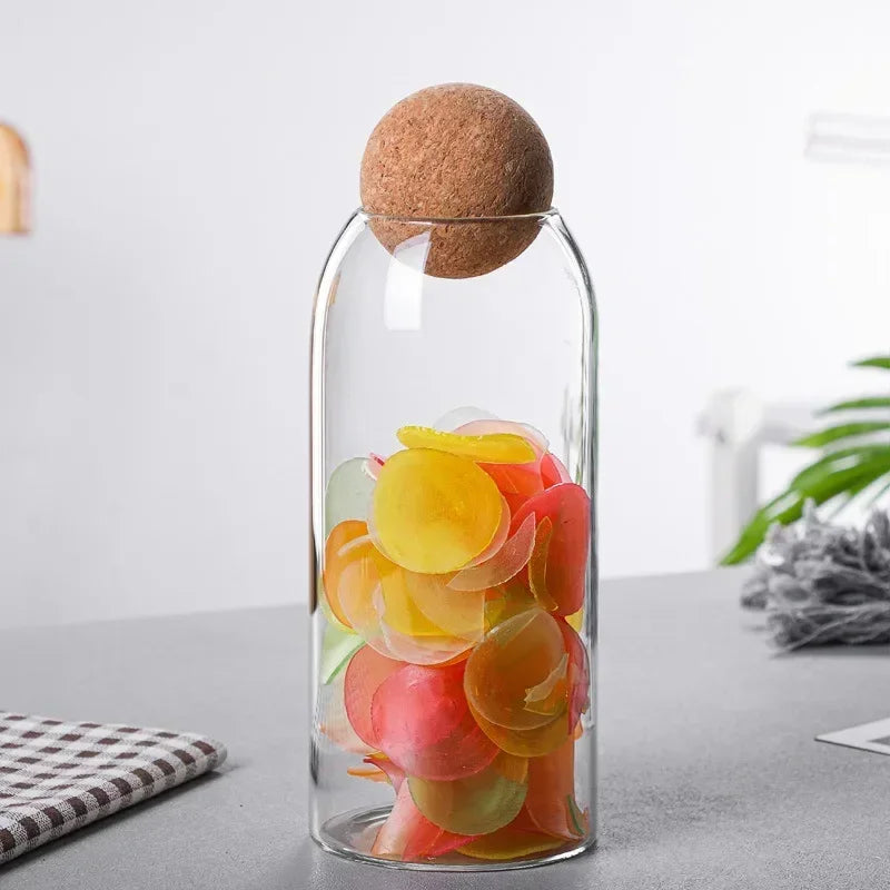 Luxus Glas Vorratsglas mit Kugelverschluss – Hitzebeständige Aufbewahrungsdose | Küchen Getreide- & Tee Aufbewahrungsglas Kaufschwan® 1000ML