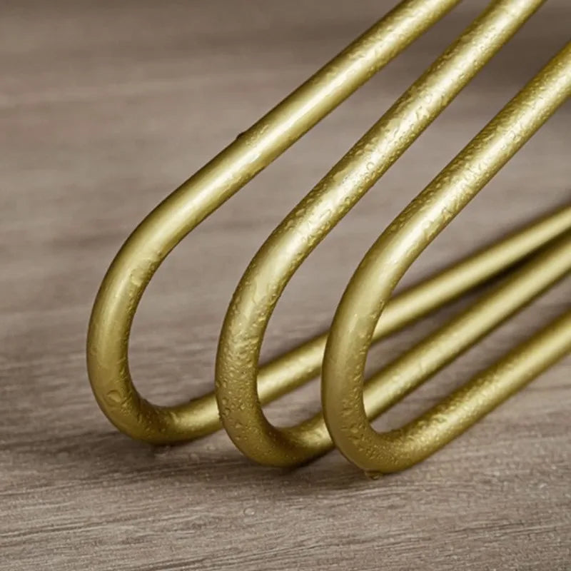 Goldene Aluminium Hosenbügel – Platzsparender L Förmiger Organizer für Kleiderschränke Kaufschwan®