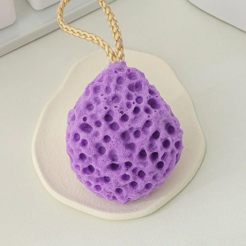 Weicher Mesh Duschschwamm Ball – Nylon Baby Körperreiniger & Sanfter Peeling Bade Puff Kaufschwan® Lila - 1 Stück