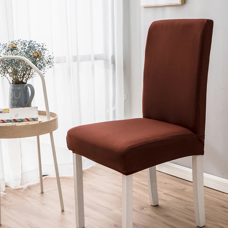 Einfarbige Milk Silk Stuhlbezüge – Elastische Stuhlüberzüge als Schutz für Wohnzimmer, Hochzeit, Esszimmer, Bankett & Büro Kaufschwan®