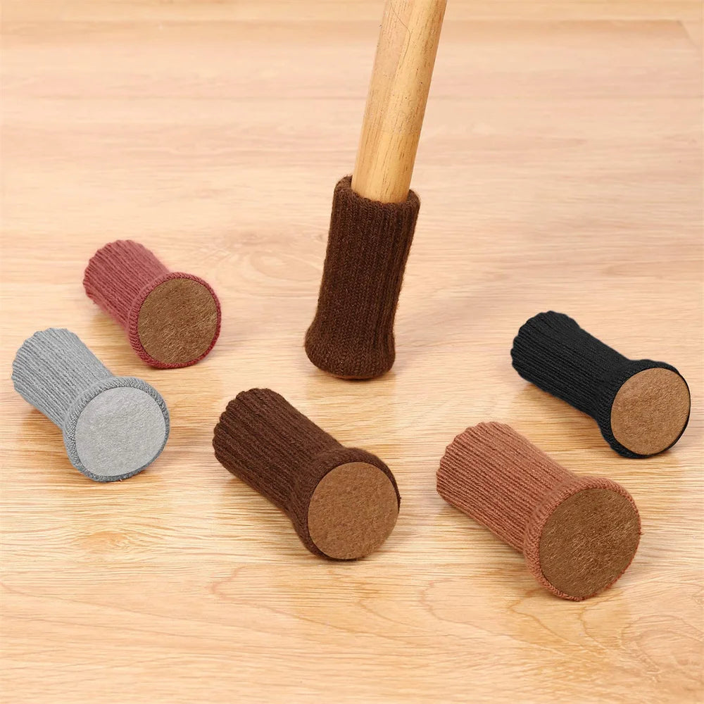 4/8/24 Stück Gestrickte Möbelbein Socken – Stuhlbein Bodenschutz & Möbelkappen | Kratzschutz Stuhlbeinüberzüge für Kommoden & Möbel Kaufschwan®