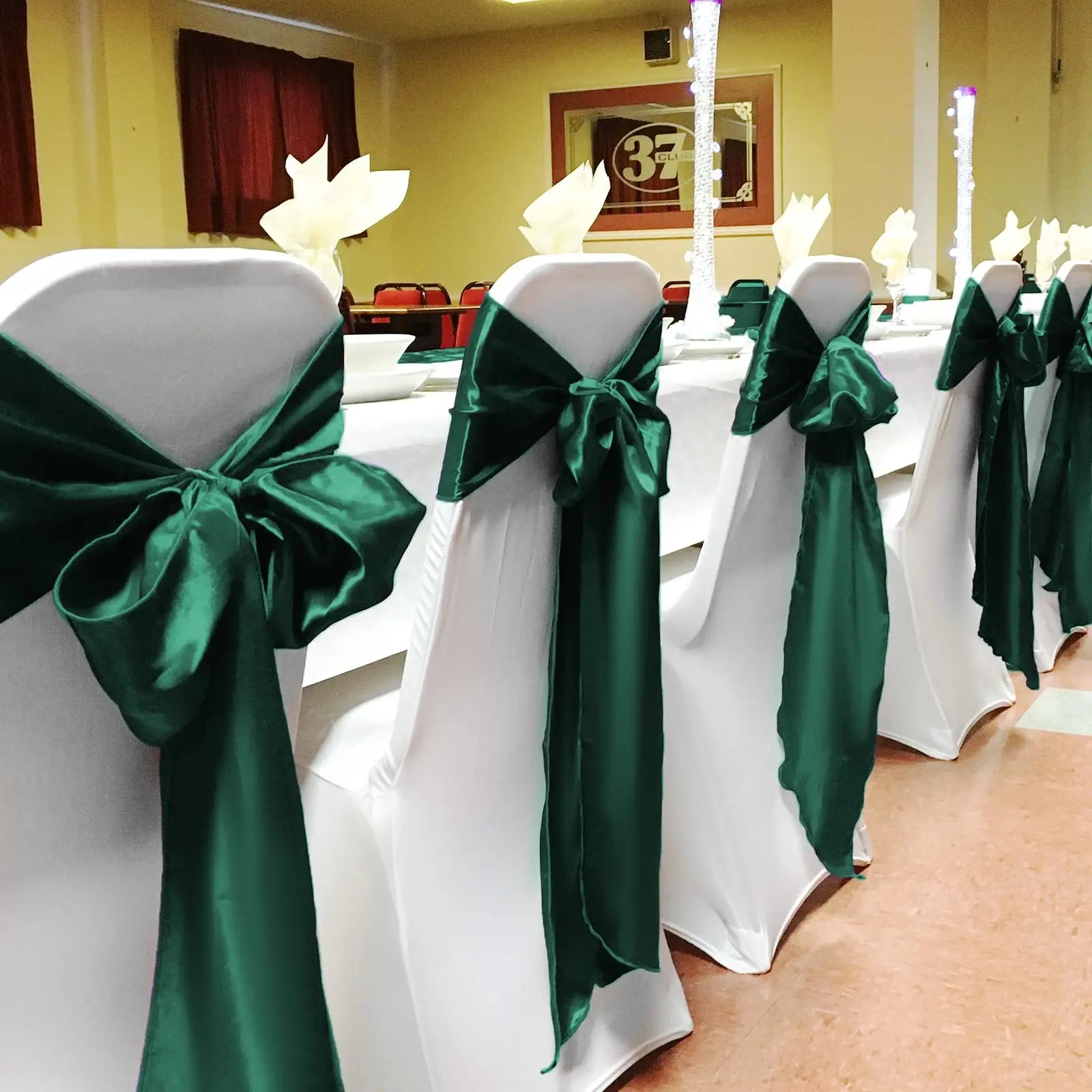 Satin Stuhlschleifen – Hochzeits Schleifenband für Stuhl Dekoration Kaufschwan®
