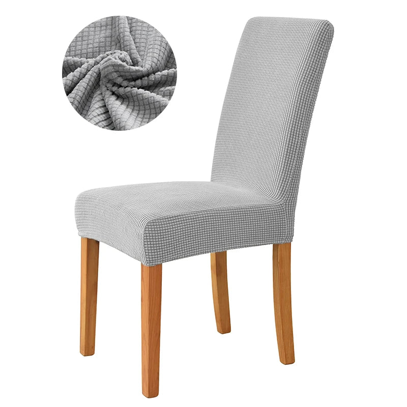 Elastischer Esszimmer Stuhlbezug – Dehnbarer Dicker Jacquard Küchenstuhl Überzug für Esszimmer, Hotel, Hochzeit & Bankett