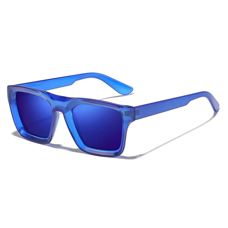 Luxuriöse Eckige Polarisierte Sonnenbrille – Farbenfrohe Vintage-Sonnenbrille mit UV400-Schutz für Damen Kaufschwan® Dunkelblau