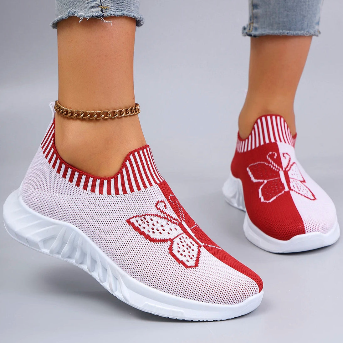 Damen Slipper – Bequeme, Atmungsaktive, Leichte & Langlebige Freizeitschuhe | Einfach zum Hineinschlüpfen Kaufschwan® Rot 37
