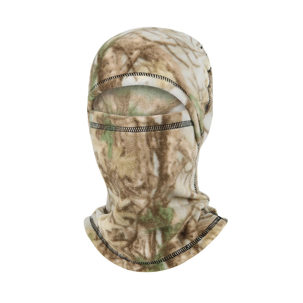 Vollgesichts-Balaclava – Winter Thermo-Fleece-Maske | Motorrad, Fahrrad & Sport Lauf Sturmhaube mit Halswärmer Kaufschwan® Tarnung 1