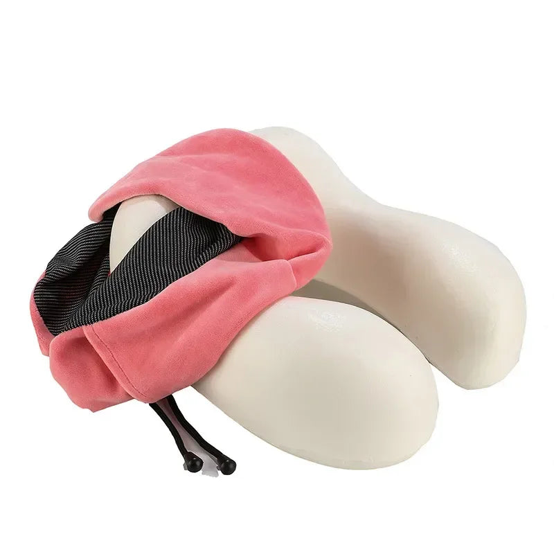 U Förmiges Memory Foam Nackenkissen – Weiches Reisekissen für Flugzeug und Nackenstütze Kaufschwan®