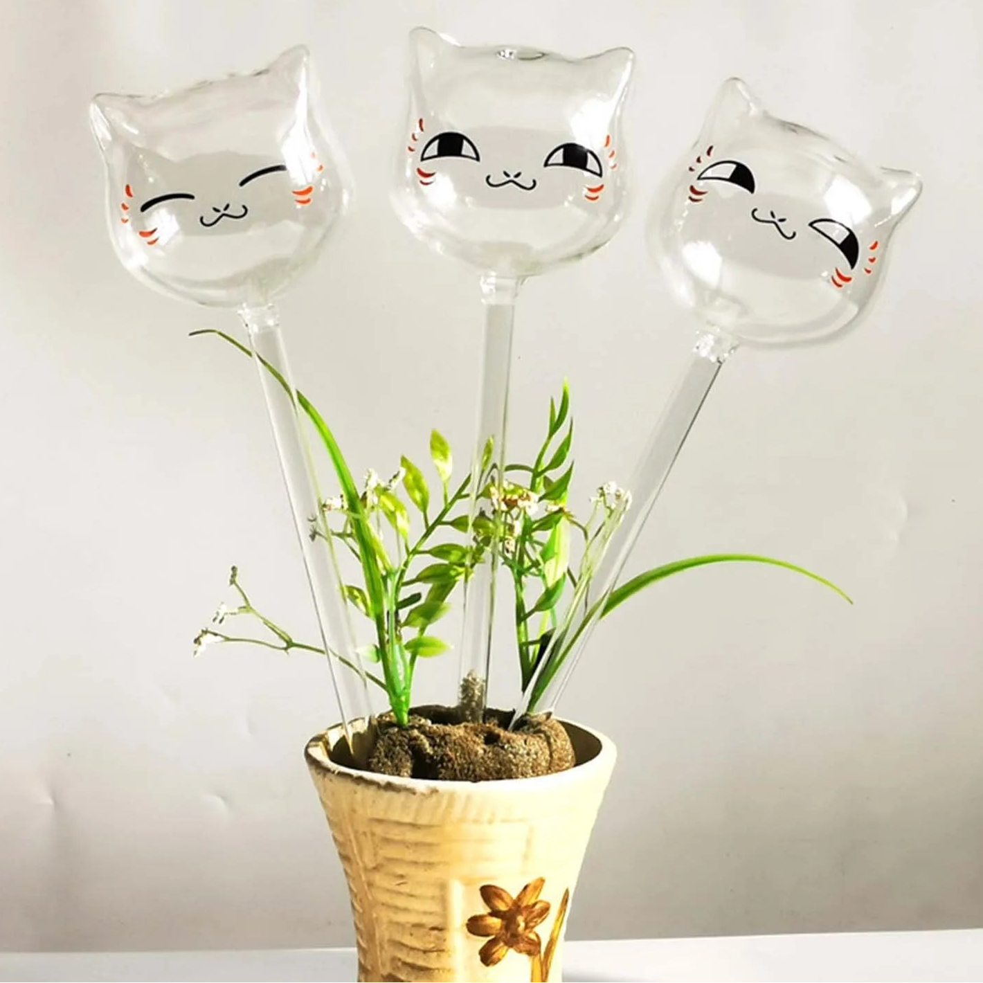 Automatische Pflanzenbewässerungskugeln aus Glas – Selbstbewässernde Kugeln | Transparentes Tropfbewässerungssystem für Haus & Gartenpflanzen Kaufschwan®
