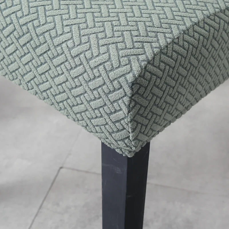 Elastischer Esszimmer Stuhlbezug – Dehnbarer Dicker Jacquard Küchenstuhl Überzug für Esszimmer, Hotel, Hochzeit & Bankett